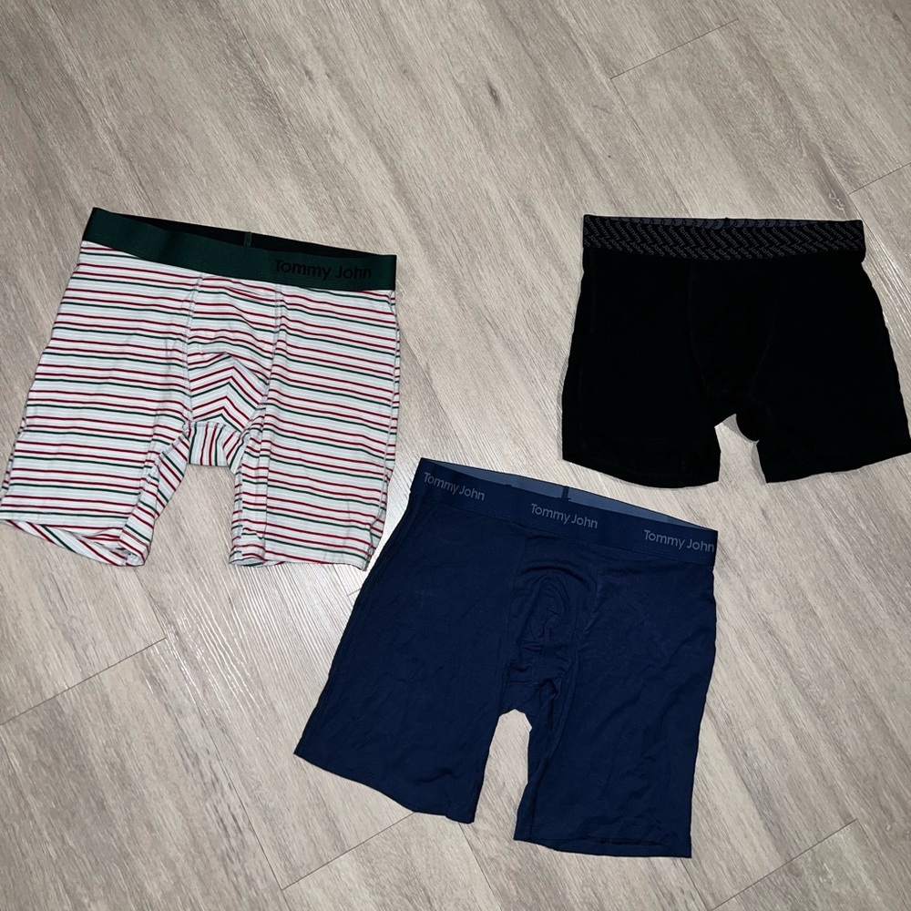 Tommy john Lots 3 pairs of mens underwear boxer briefs  size small new